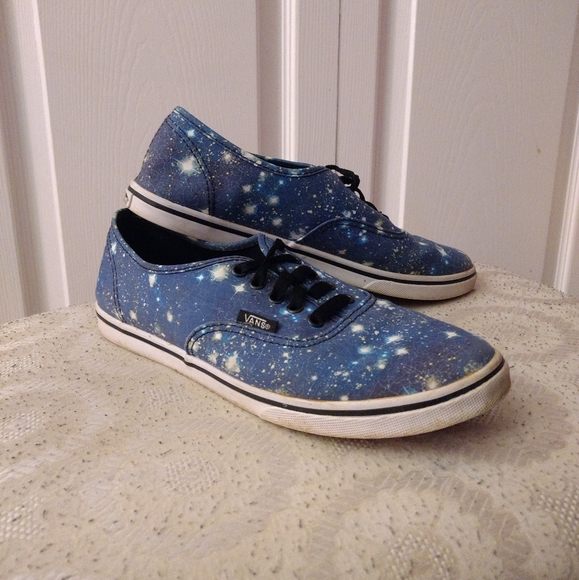 blue galaxy vans